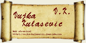Vujka Kulašević vizit kartica